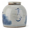 Danny's Fine Porcelain Blue & White Lidded Jar Antique Finish with Hand-Painted Birdsht