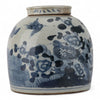 Danny's Fine Porcelain Blue & White Lidded Jar Antique Finish with Hand-Painted Birdsht
