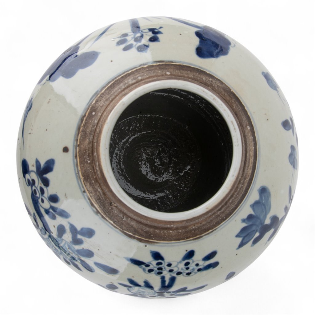 Danny's Fine Porcelain Blue & White Lidded Jar Traditional Chinese Landscape Scene