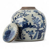 Danny's Fine Porcelain Blue & White Lidded Jar Traditional Chinese Landscape Scene
