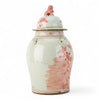 Danny's Fine Porcelain Red Jar – Bird & Floral & Warrior Motif 51194