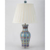 Danny's Fine Porcelain Red Porcelain Lamp – Floral Motif