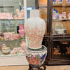 Danny's Fine Porcelain Coral Red Floral Porcelain Vase Add Refined Elegance To Your DéCor with