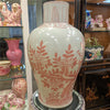 Danny's Fine Porcelain Coral Red Floral Porcelain Vase Add Refined Elegance To Your DéCor with