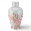 Danny's Fine Porcelain Coral Red Floral Porcelain Vase Add Refined Elegance To Your DéCor with