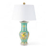 Danny's Fine Porcelain Porcelain Round Lamp – Floral & Landscape & Tiger Motif