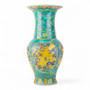 Danny's Fine Porcelain Green Vase – Floral & Crane Motif