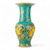 Danny's Fine Porcelain Green Vase – Floral & Crane Motif