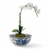 Danny's Fine Porcelain Blue & White Round Basin – Bird & Floral Motif
