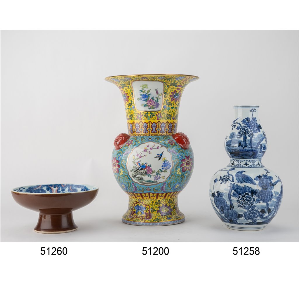 Danny's Fine Porcelain Blue & White Vase – Bird & Floral Motif