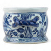 Danny's Fine Porcelain Blue & White Porcelain Oval Decorative Accent – Fish Motif