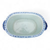 Danny's Fine Porcelain Blue & White Porcelain Oval Decorative Accent – Fish Motif
