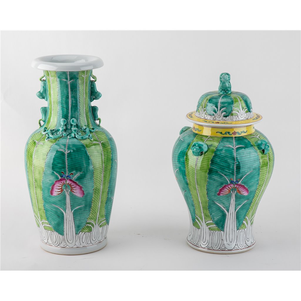 Danny's Fine Porcelain Bok Choy Vase. Display It Alone Or with Flowers For