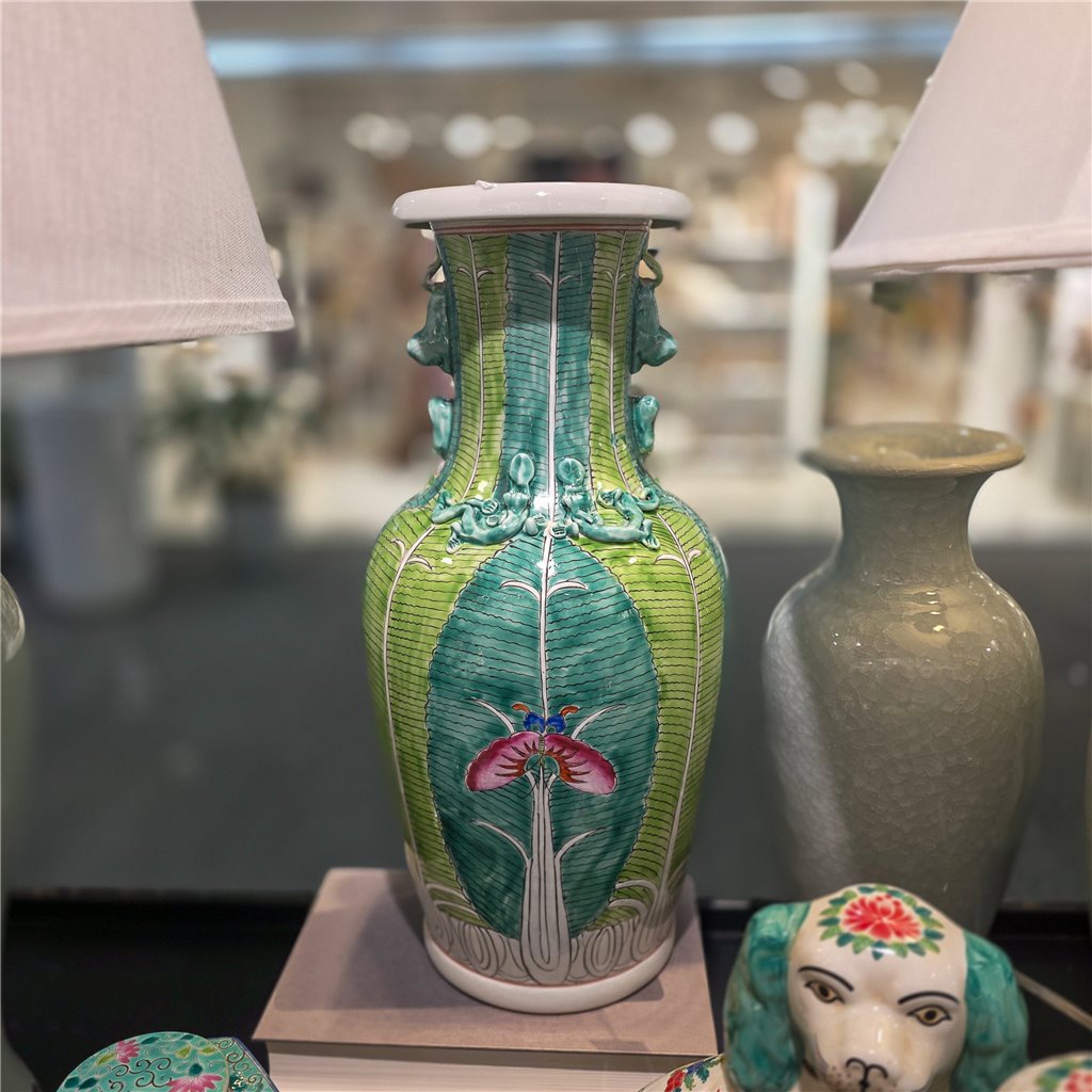 Danny's Fine Porcelain Bok Choy Vase. Display It Alone Or with Flowers For