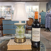 Danny's Fine Porcelain Cordless Battery Rechargable Touch Teal Green Vase Lamp (Min 2)