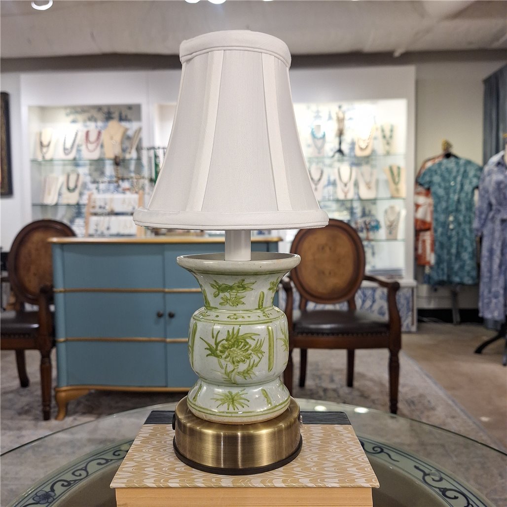 Danny's Fine Porcelain Cordless Battery Rechargable Touch Teal Green Vase Lamp (Min 2)