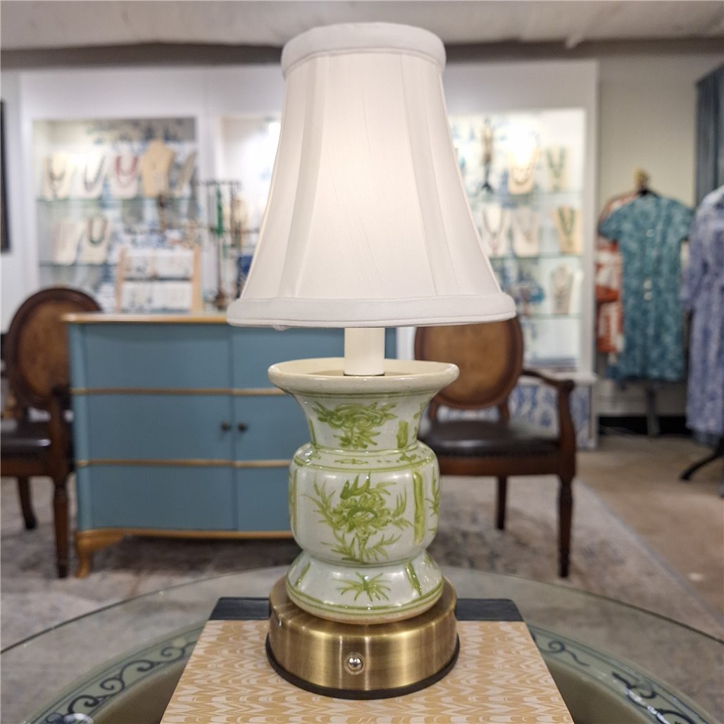 Danny's Fine Porcelain Cordless Battery Rechargable Touch Teal Green Vase Lamp (Min 2)
