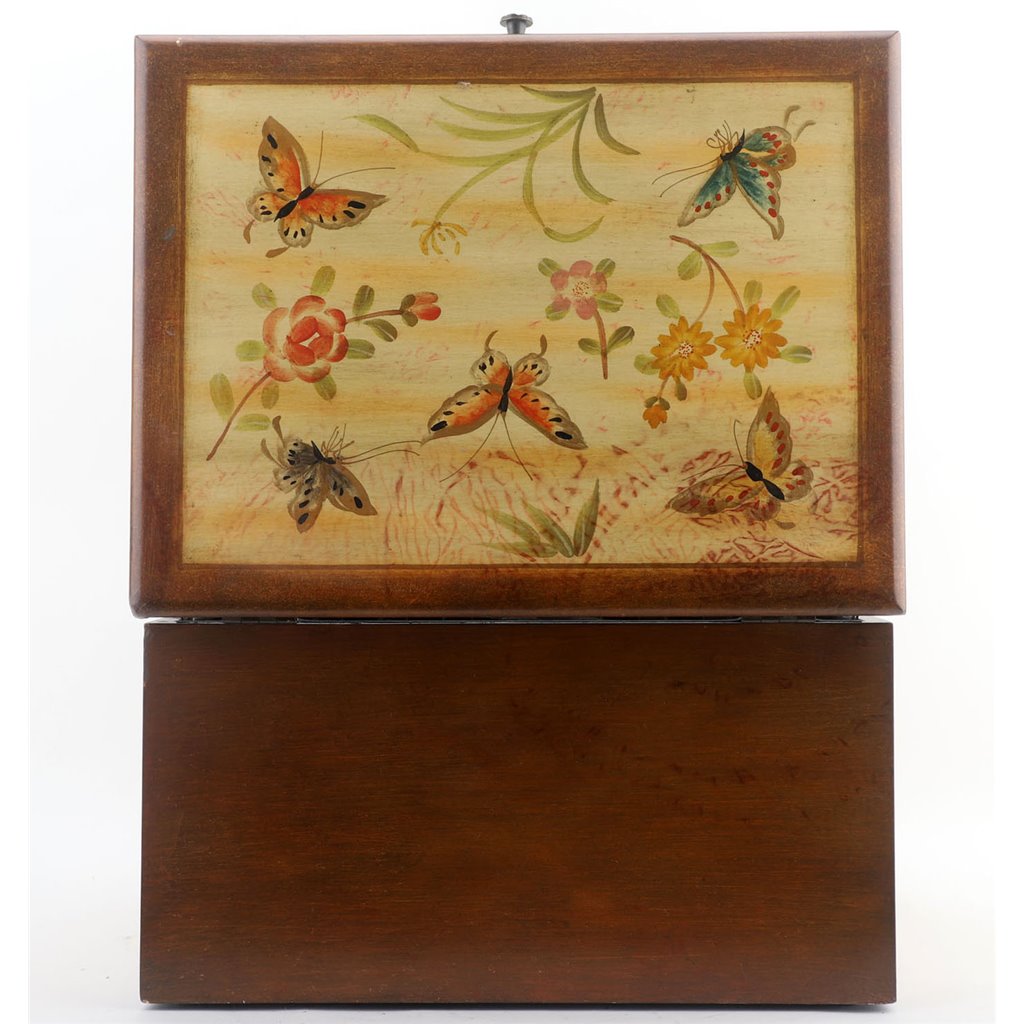 Danny's Fine Porcelain Flatware Box/Jewelry Box - Butterfly