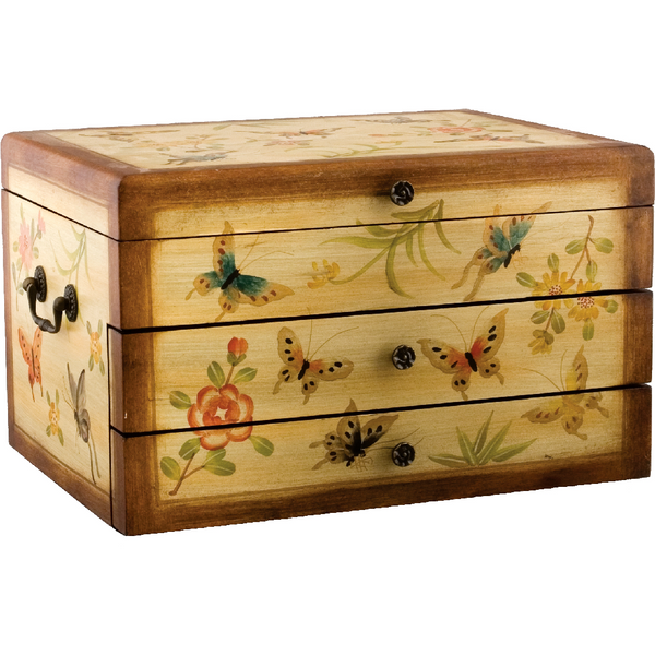 Danny's Fine Porcelain Flatware Box/Jewelry Box - Butterfly