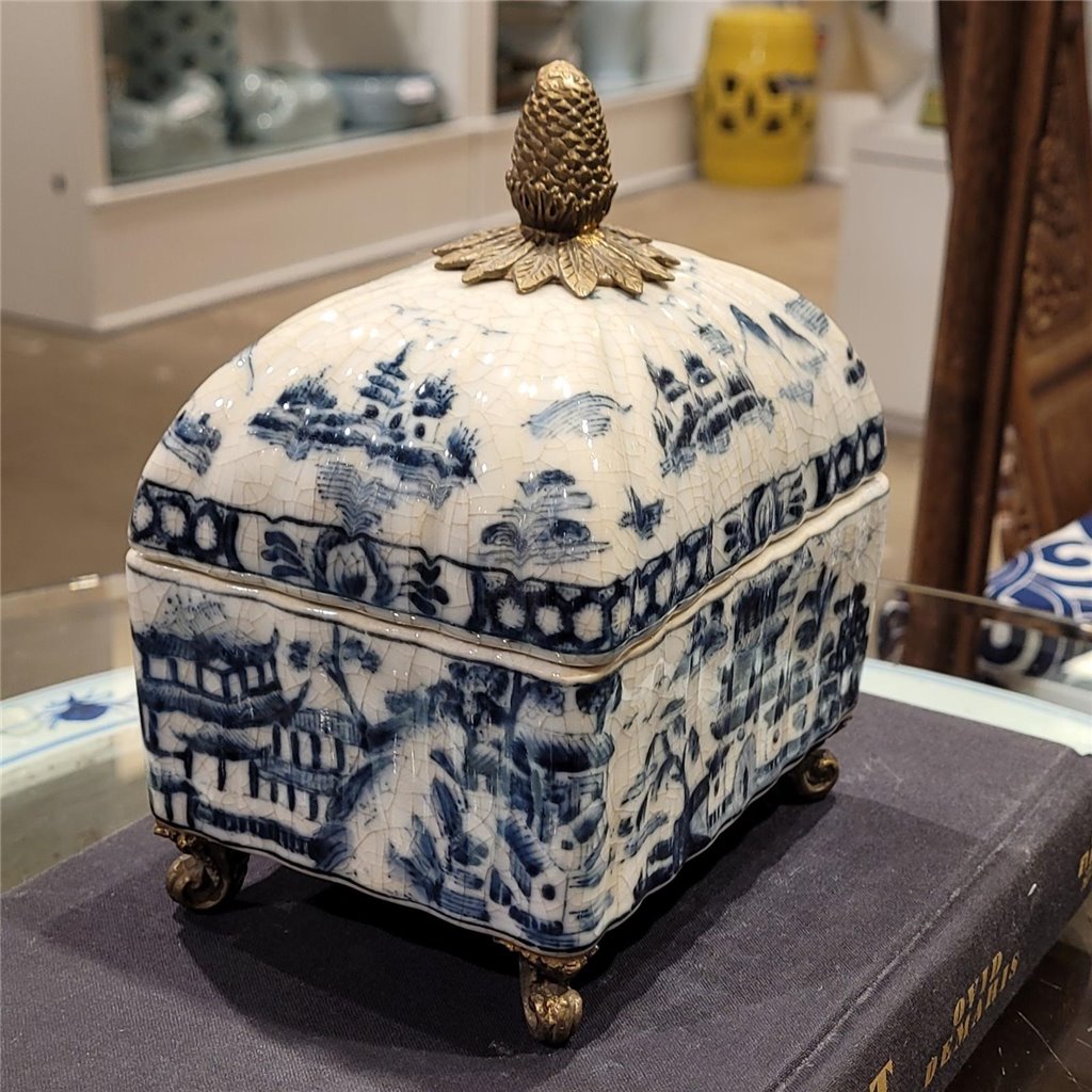 Danny's Fine Porcelain Rect. Box-Blue Willow