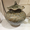 Danny's Fine Porcelain Floral Pattern Round Basin with Bronze Ormolu in Twine Garden