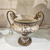 Danny's Fine Porcelain Floral Pattern Round Basin with Bronze Ormolu in Twine Garden