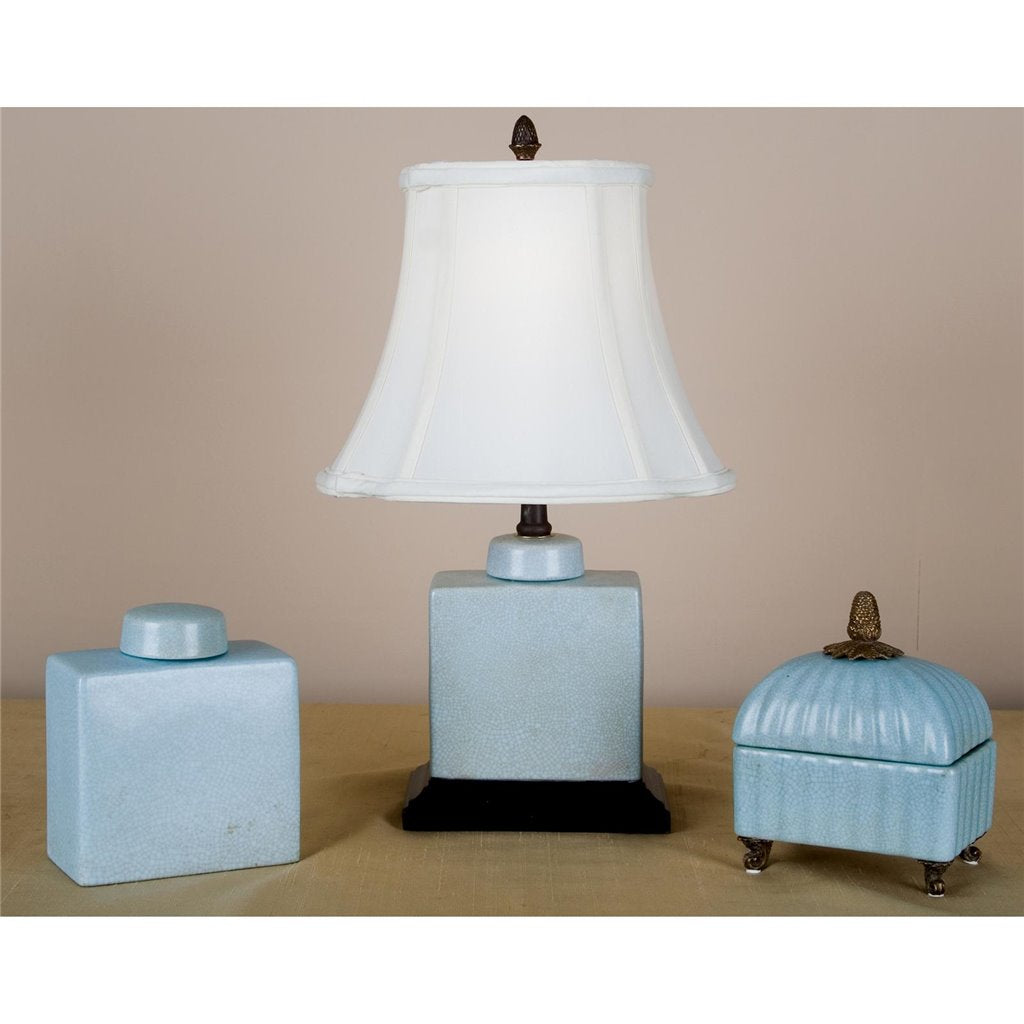 Danny's Fine Porcelain Rect. Box Jar - Celadon Blue