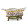 Danny's Fine Porcelain Oval Planter with Bronze Ormolu in Wild Breeze Collection