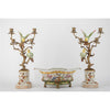 Danny's Fine Porcelain Oval Planter with Bronze Ormolu in Wild Breeze Collection
