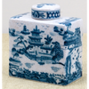 Danny's Fine Porcelain Rect. Box Jar - Blue Willow