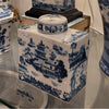 Danny's Fine Porcelain Rect. Box Jar - Blue Willow
