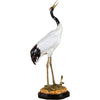 Danny's Fine Porcelain Porcelain Crane with Bronze Ormolu