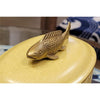 Danny's Fine Porcelain J Box with Bronze Fish