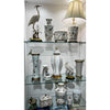 Danny's Fine Porcelain Floral & Bird Pattern Oval Planter with Bronze Ormolu in Xiamena