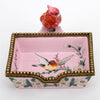 Danny's Fine Porcelain Rectangular Tray with Bird Bronze Ormolu