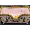 Danny's Fine Porcelain Rectangular Tray with Bird Bronze Ormolu
