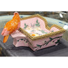 Danny's Fine Porcelain Rectangular Tray with Bird Bronze Ormolu