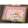 Danny's Fine Porcelain Rectangular Tray with Bird Bronze Ormolu