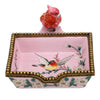 Danny's Fine Porcelain Rectangular Tray with Bird Bronze Ormolu