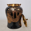 Danny's Fine Porcelain Porcelain Round Jar Black and Gold with Bronze Ormolu – A141 - CLOSEOUT