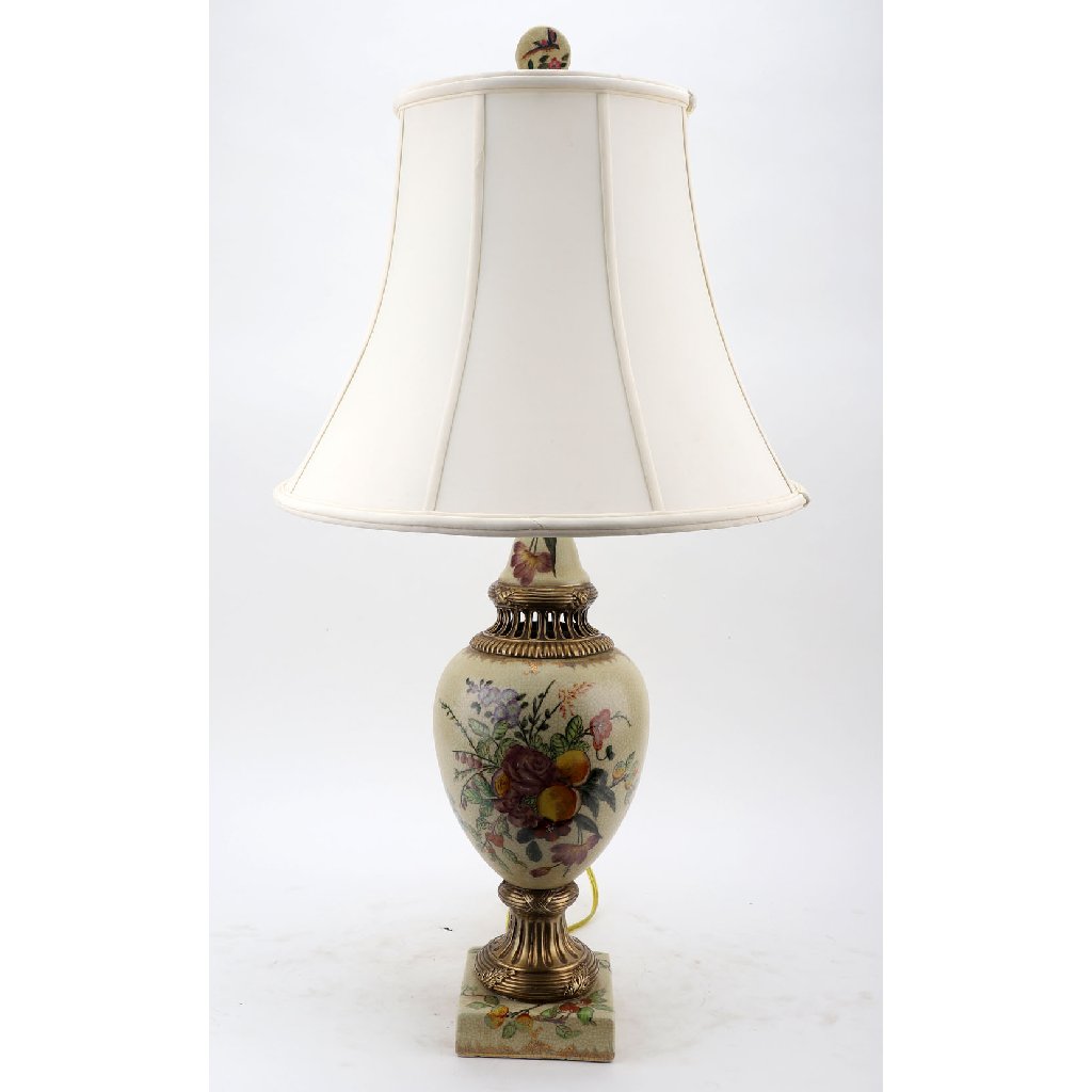 Danny's Fine Porcelain Porcelain Lamp with Shade - CLOSEOUT