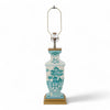 Danny's Fine Porcelain Rectangular Lamp in Turquoise White Willow Collection