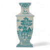 Danny's Fine Porcelain Rectangular Vase in Turquoise White Willow Collection