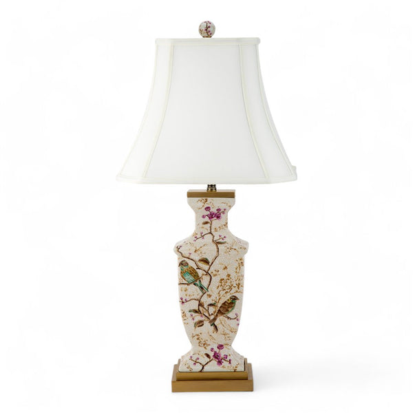 Danny's Fine Porcelain Rectangular Lamp in Spring Bloosom Collection