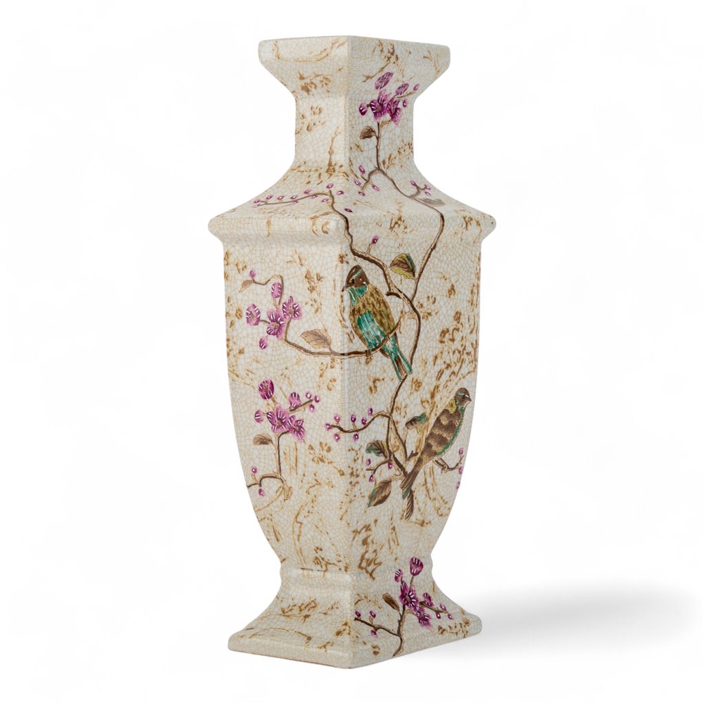 Danny's Fine Porcelain Rectangular Vase in Spring Bloosom Collection