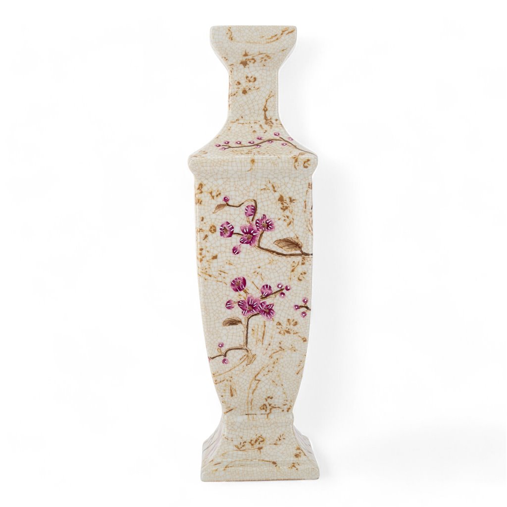 Danny's Fine Porcelain Rectangular Vase in Spring Bloosom Collection