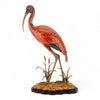 Danny's Fine Porcelain Bird Figure with Bronze Ormolu-Scarlet Ibis