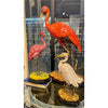 Danny's Fine Porcelain Bird Figure with Bronze Ormolu-Scarlet Ibis