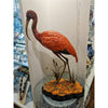 Danny's Fine Porcelain Bird Figure with Bronze Ormolu-Scarlet Ibis