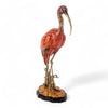 Danny's Fine Porcelain Bird Figure with Bronze Ormolu-Scarlet Ibis